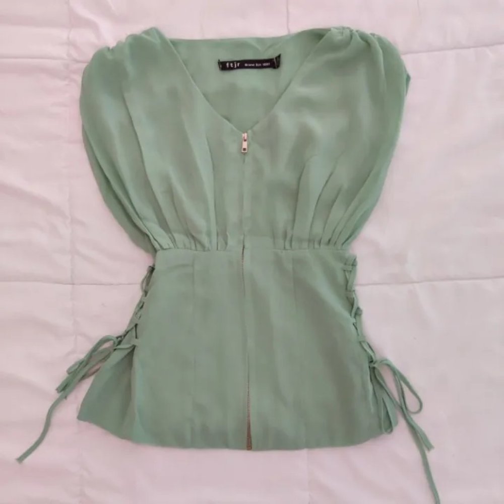 Mint Green Sleeveless Top